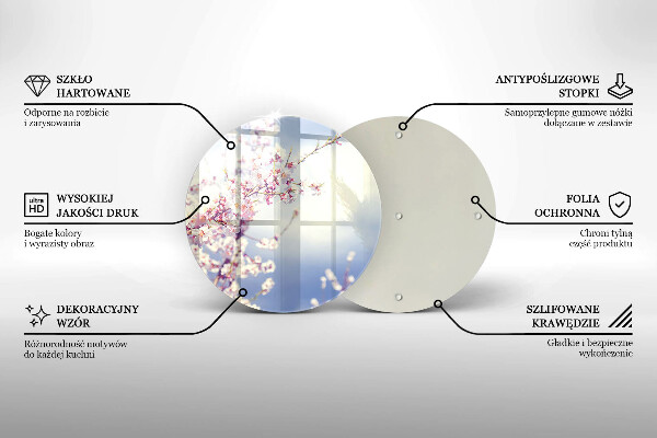 Protection plaque induction Arbre en fleurs