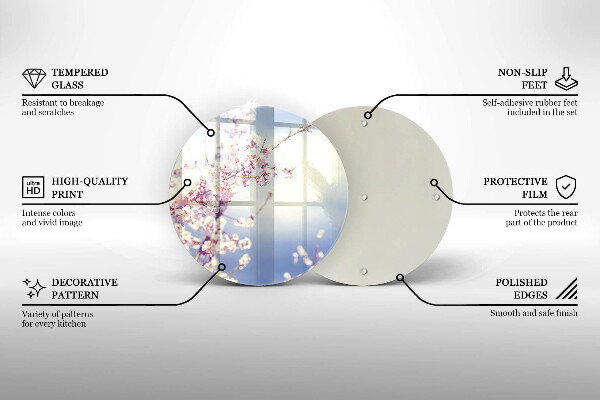 Protection plaque induction Arbre en fleurs