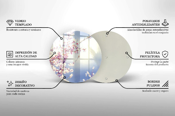 Protection plaque induction Arbre en fleurs