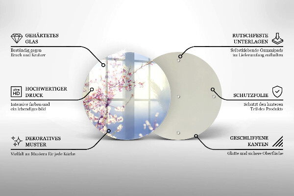 Protection plaque induction Arbre en fleurs