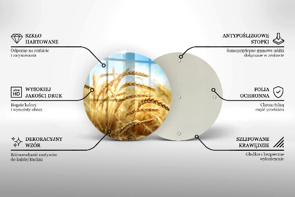 Protection plaque induction Épis de céréales dans le champ