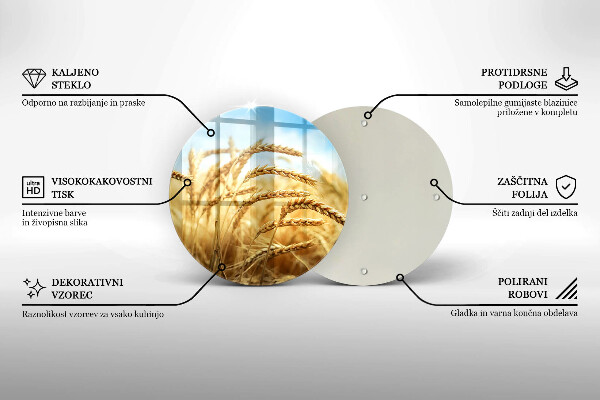 Protection plaque induction Épis de céréales dans le champ