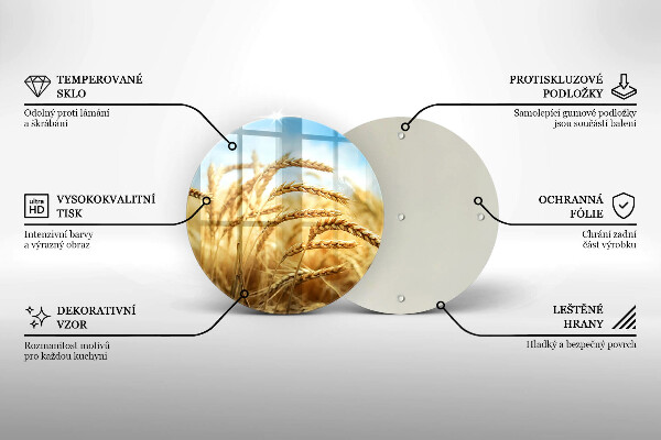 Protection plaque induction Épis de céréales dans le champ