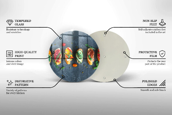 Protection plaque induction Sandwichs colorés