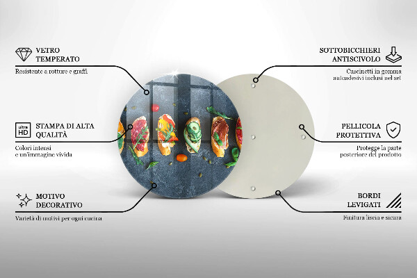 Protection plaque induction Sandwichs colorés