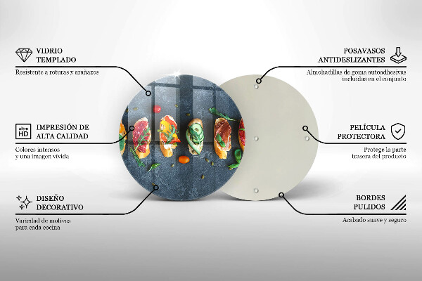 Protection plaque induction Sandwichs colorés