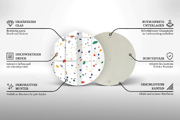 Protection plaque induction Grès coloré