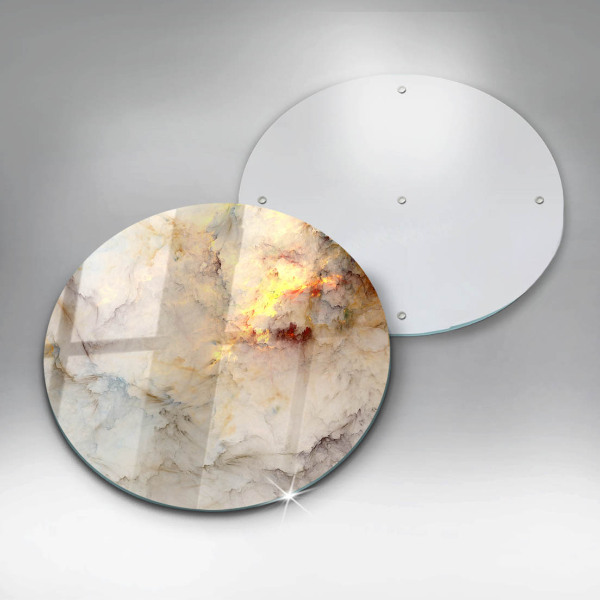 Protection plaque induction Texture de marbre avec de l'or