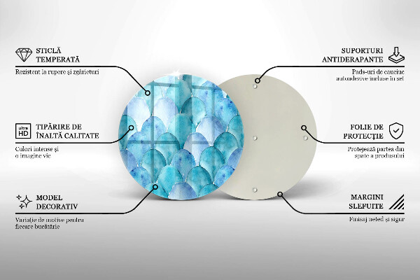 Protection plaque induction Écailles d'aquarelle