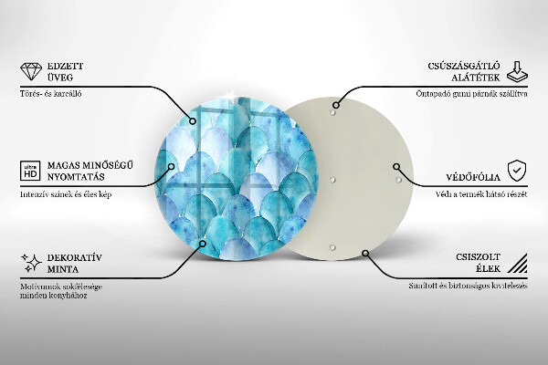 Protection plaque induction Écailles d'aquarelle