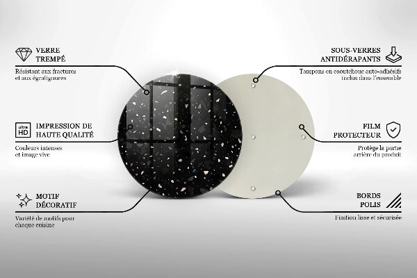 Protection plaque induction Grès foncé