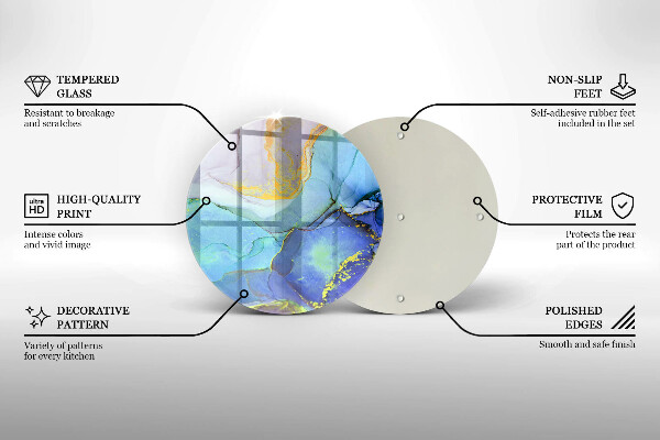 Protection plaque induction Pierre dorée craquelée