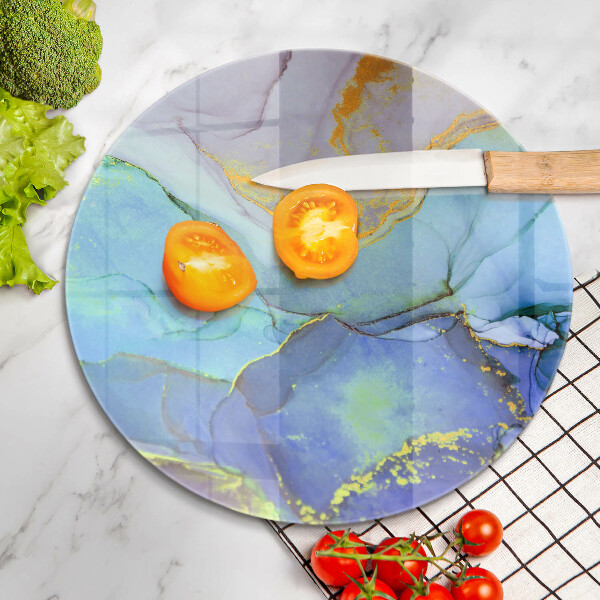 Protection plaque induction Pierre dorée craquelée