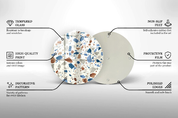 Protection plaque induction Grès décoratif