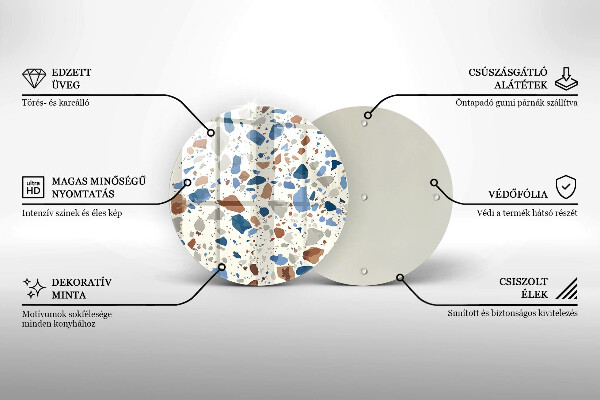 Protection plaque induction Grès décoratif