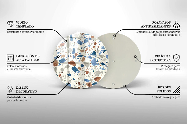 Protection plaque induction Grès décoratif