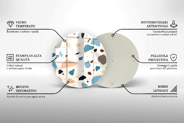 Protection plaque induction Grès décoratif