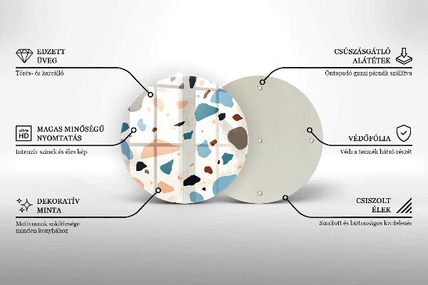 Protection plaque induction Grès décoratif