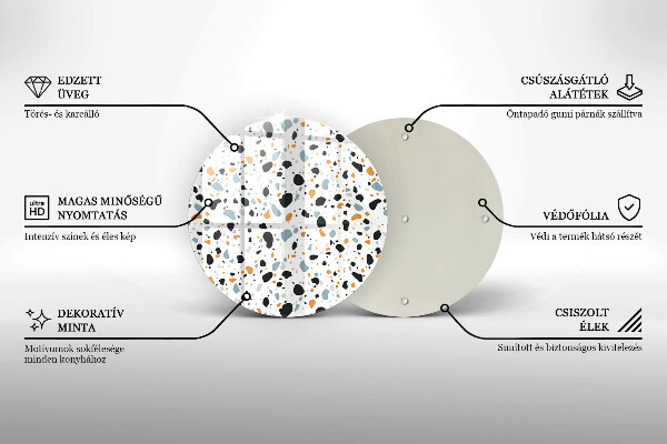 Protection plaque induction Grès décoratif