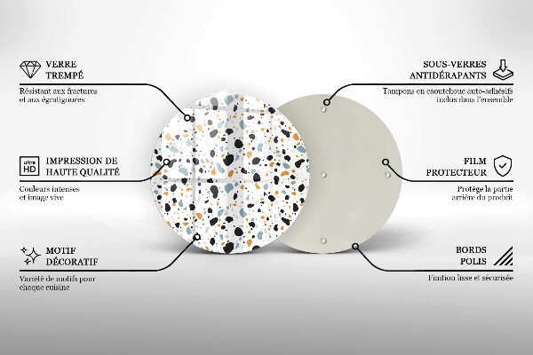 Protection plaque induction Grès décoratif