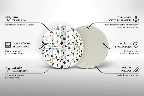 Protection plaque induction Grès décoratif