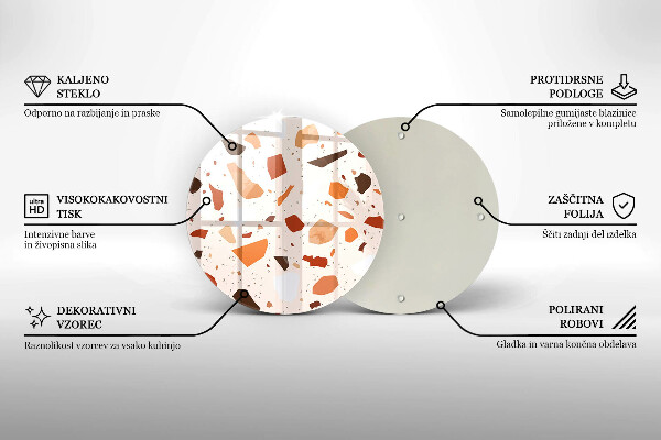 Protection plaque induction Grès décoratif