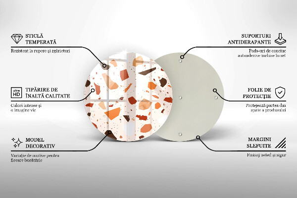 Protection plaque induction Grès décoratif