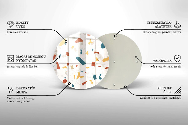 Protection plaque induction Grès décoratif