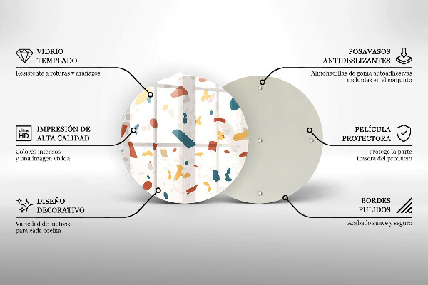 Protection plaque induction Grès décoratif