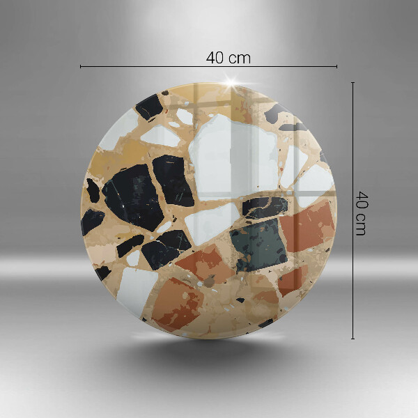 Protection plaque induction Assiette pierres décoratives