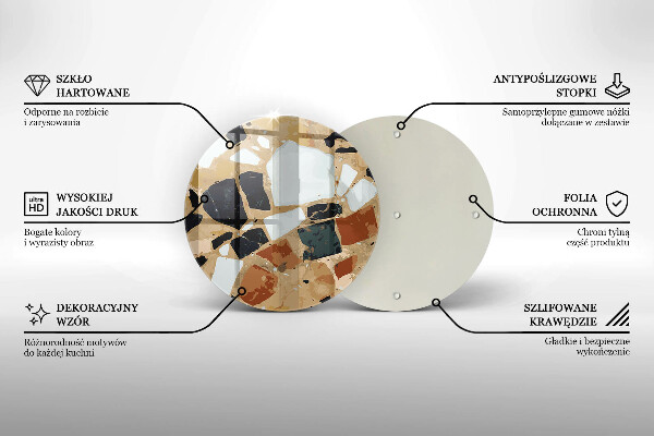 Protection plaque induction Assiette pierres décoratives