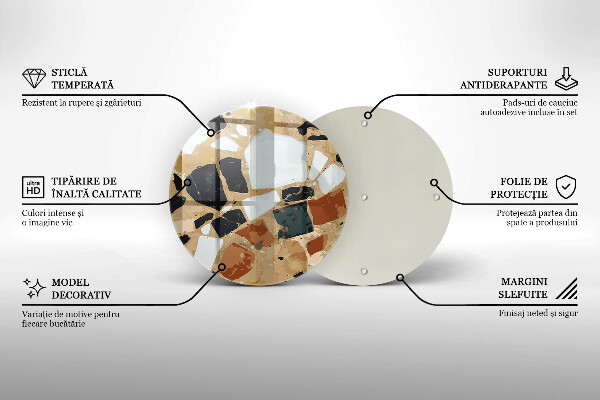 Protection plaque induction Assiette pierres décoratives