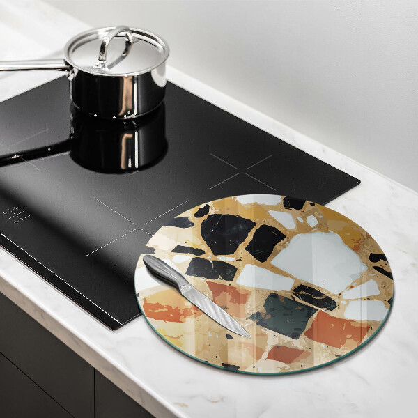 Protection plaque induction Assiette pierres décoratives