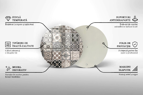 Protection plaque induction Carreaux décoratifs