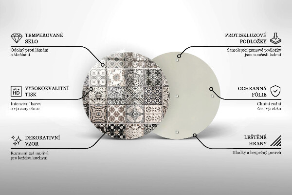 Protection plaque induction Carreaux décoratifs