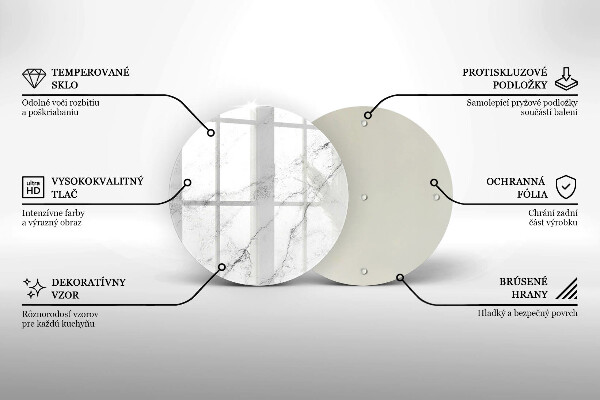 Protection plaque induction Texture de marbre élégante