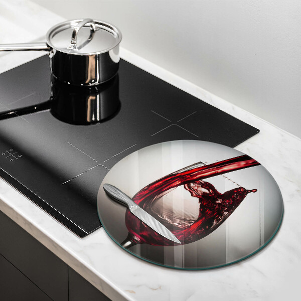 Protection plaque induction Verre et vin rouge