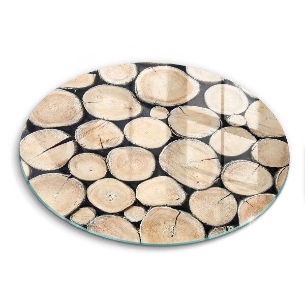 Protection plaque induction Troncs d'arbres en bois