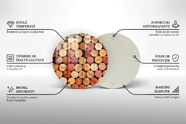 Protection plaque induction Modèle de bouchons de vin