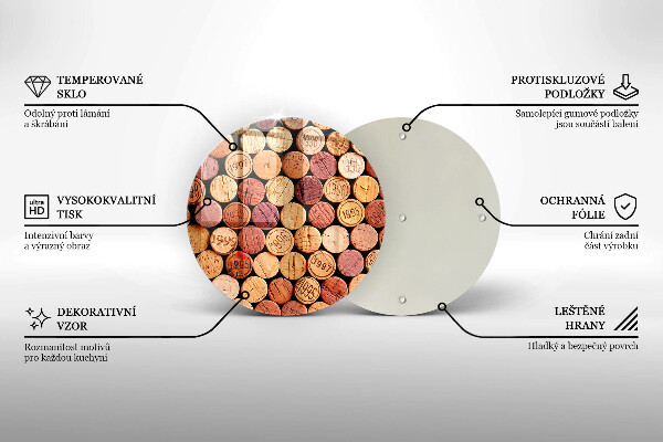 Protection plaque induction Modèle de bouchons de vin