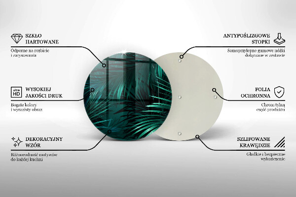 Protection plaque induction Feuilles de la jungle sauvage