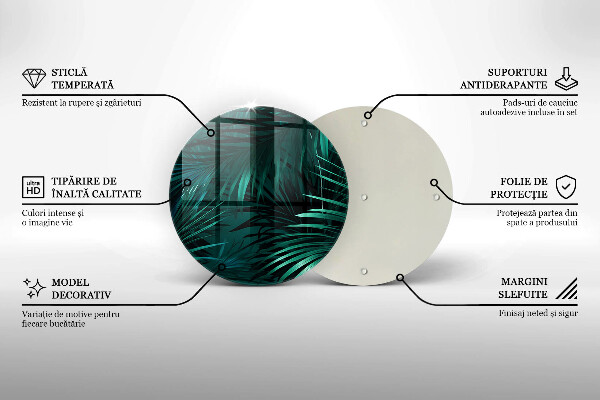 Protection plaque induction Feuilles de la jungle sauvage