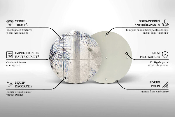 Protection plaque induction Feuilles subtiles