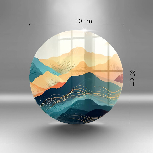 Protection plaque induction Paysage de montagne abstrait