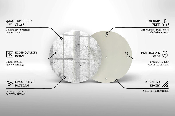 Protection plaque induction Texture béton