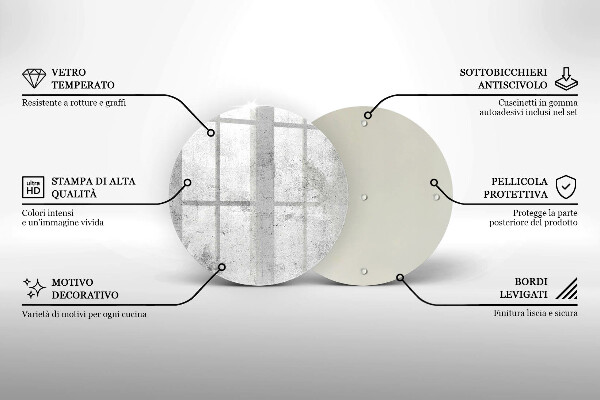 Protection plaque induction Texture béton