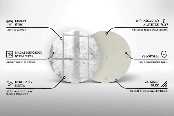 Protection plaque induction Texture béton