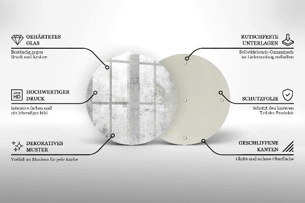 Protection plaque induction Texture béton