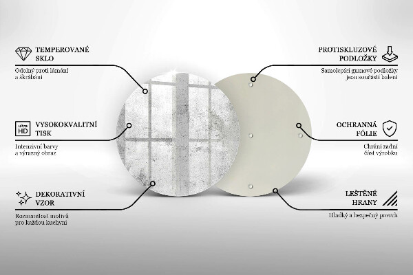 Protection plaque induction Texture béton