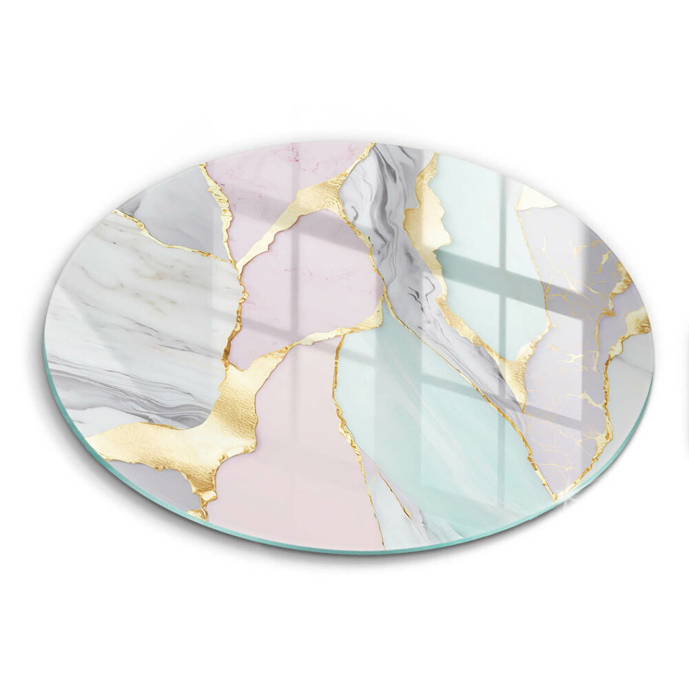 Protection plaque induction Marbre pastel